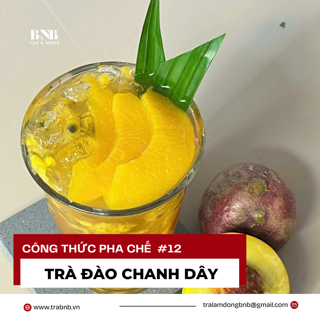 Công thức Trà Ô Long Chanh Dây Đào